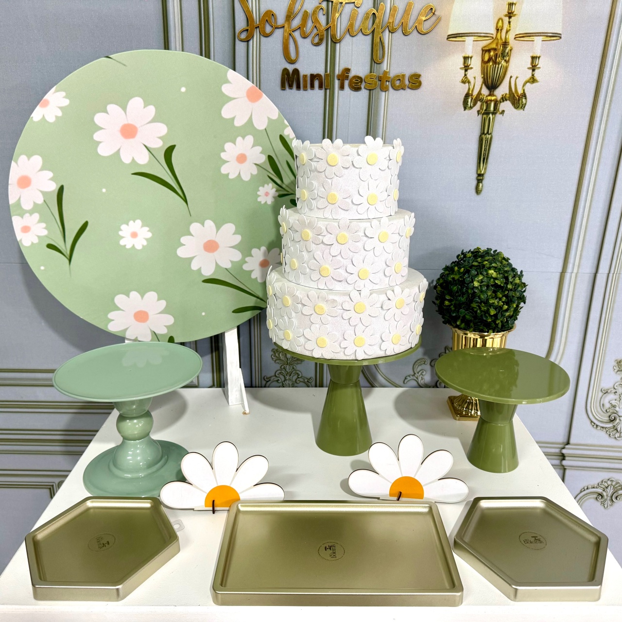 Margaridas Verde - SofistiqueDecor