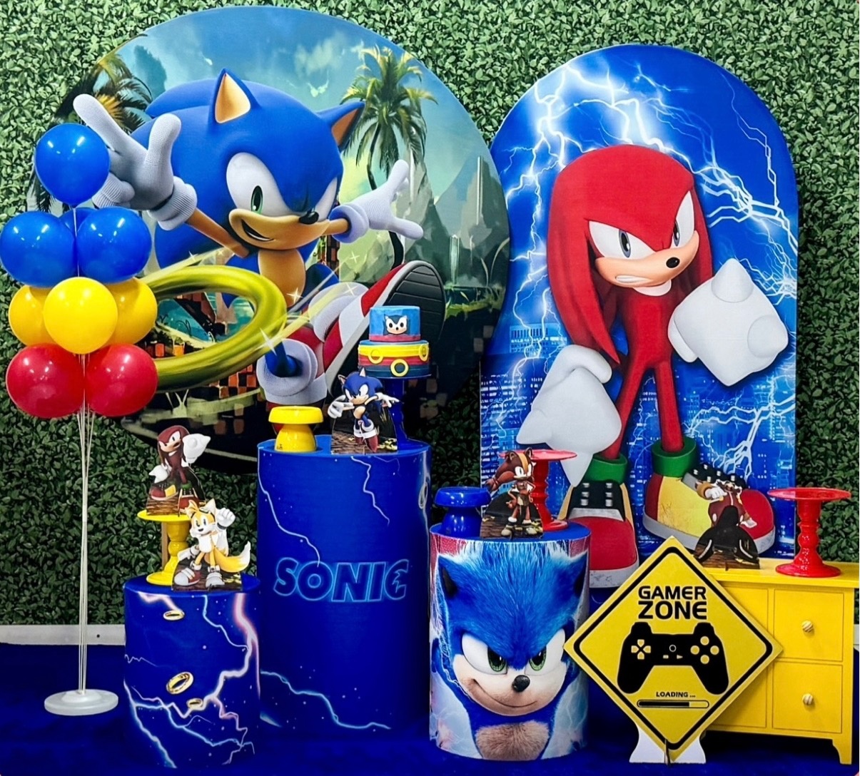 Sonic 1 Com Painel Lateral Romano - SofistiqueDecor