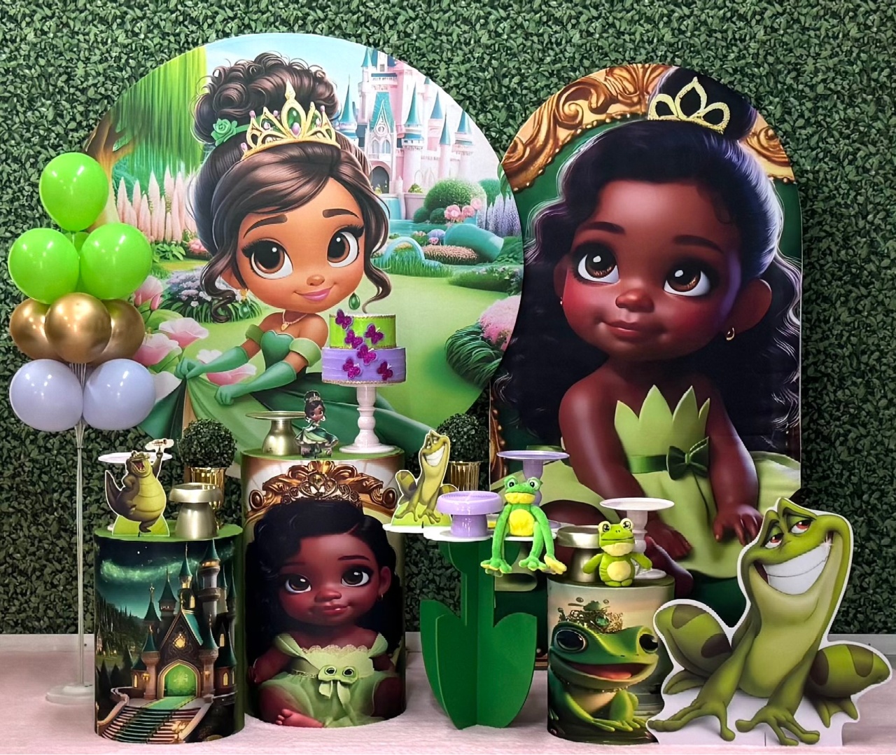 Princesa E O Sapo - Tiana - Modelo 2 Com Painel Lateral Romano - SofistiqueDecor