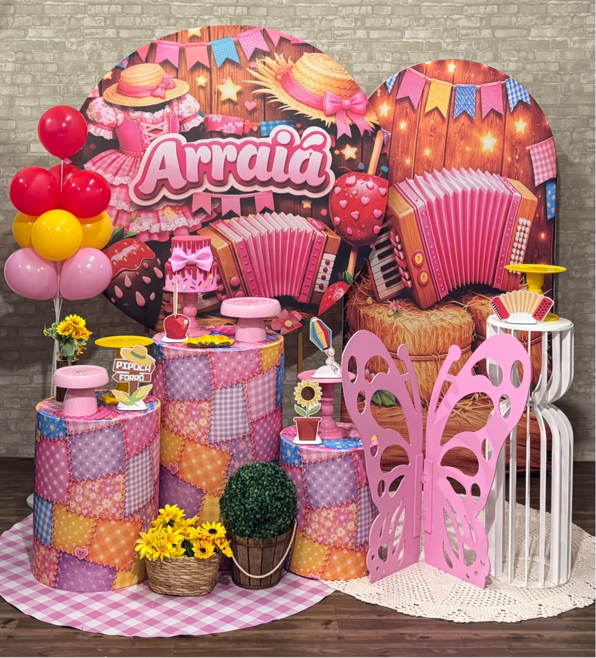 Festa Junina - Modelo 4 Com Painel Lateral - SofistiqueDecor
