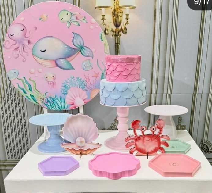 Fundo Do Mar Rosa - Mini - SofistiqueDecor