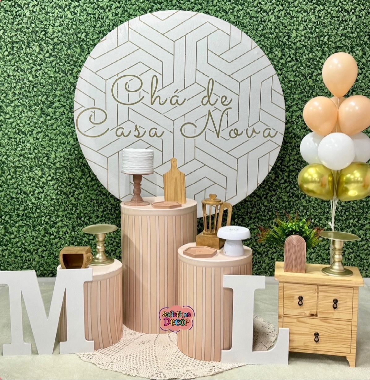 Chá de Casa Nova Dourado - SofistiqueDecor