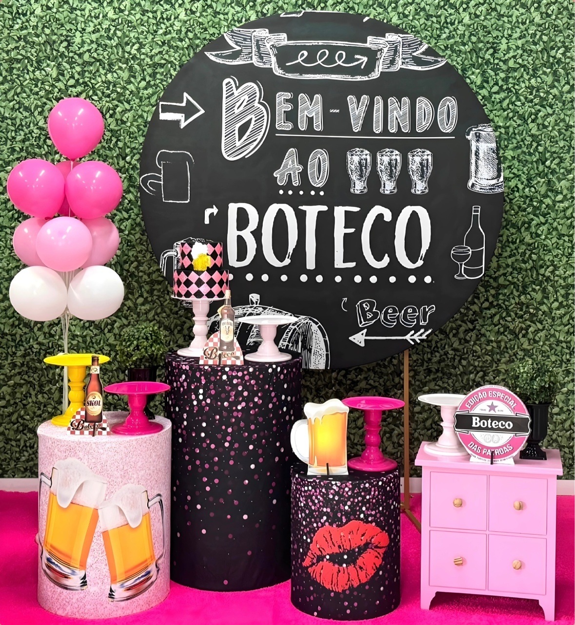 Boteco Rosa - Modelo 5 - SofistiqueDecor