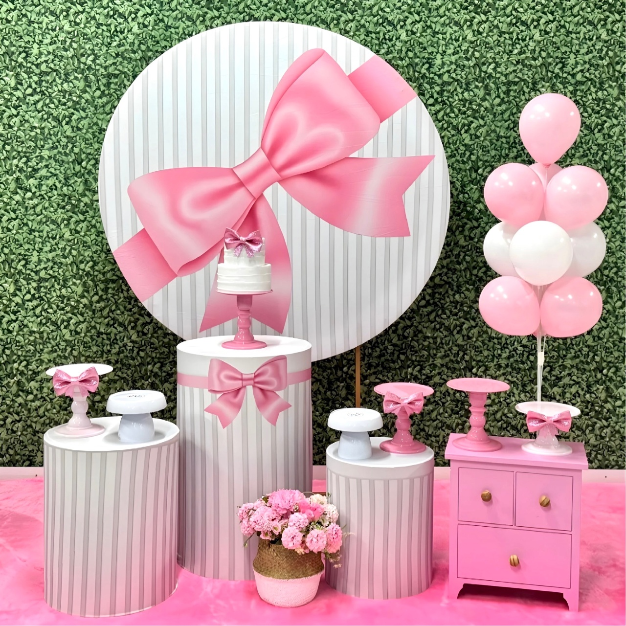 Laço Rosa - Modelo 2 - SofistiqueDecor