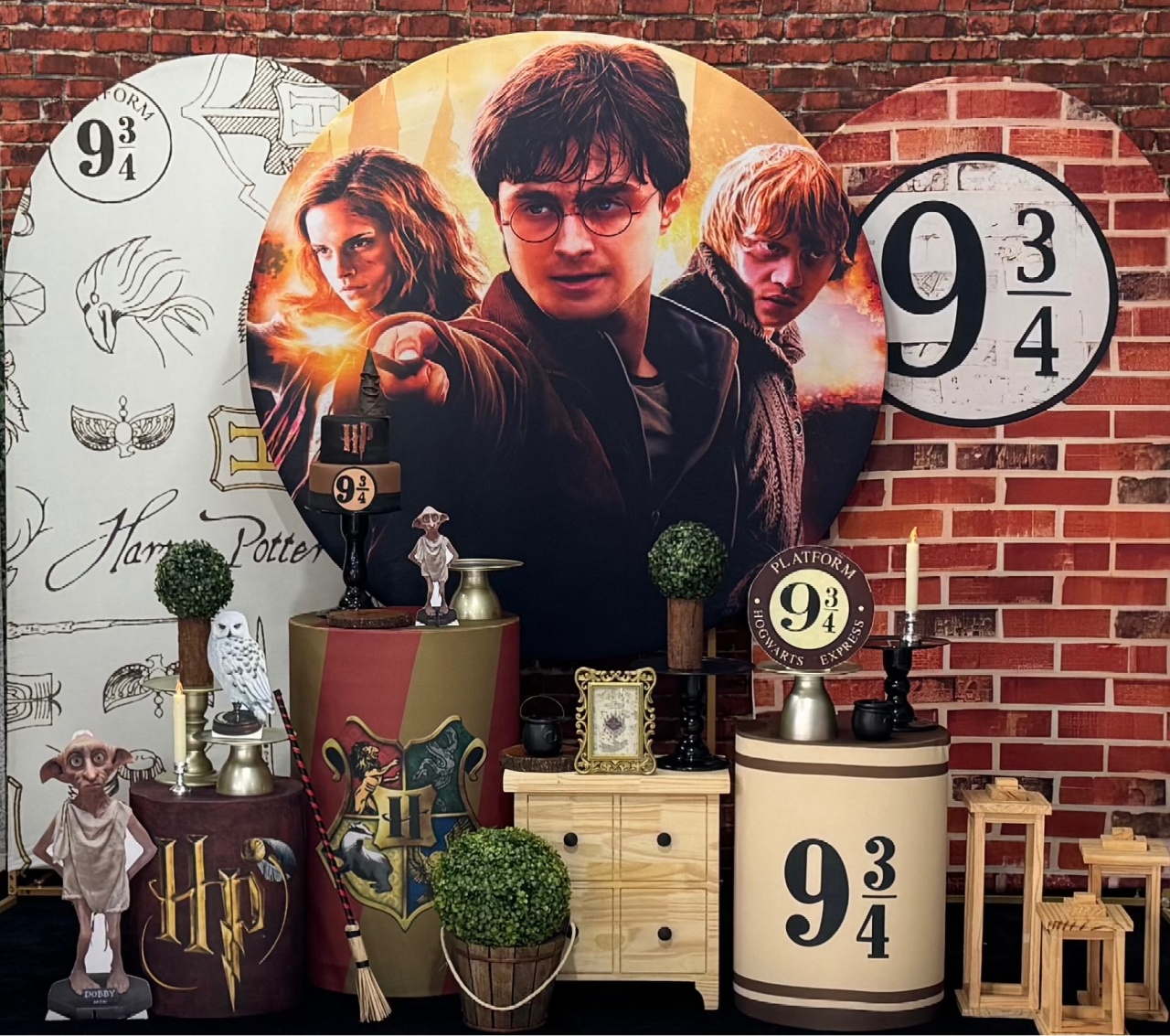 Harry Potter 2 Com 2 Paineis Laterais Romanos - SofistiqueDecor