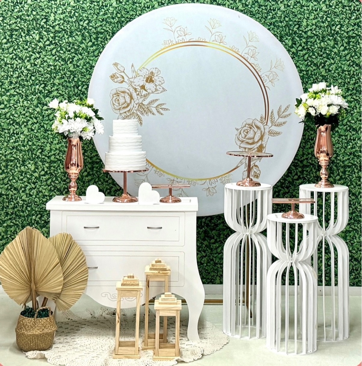Casamento Dourado E Branco - SofistiqueDecor