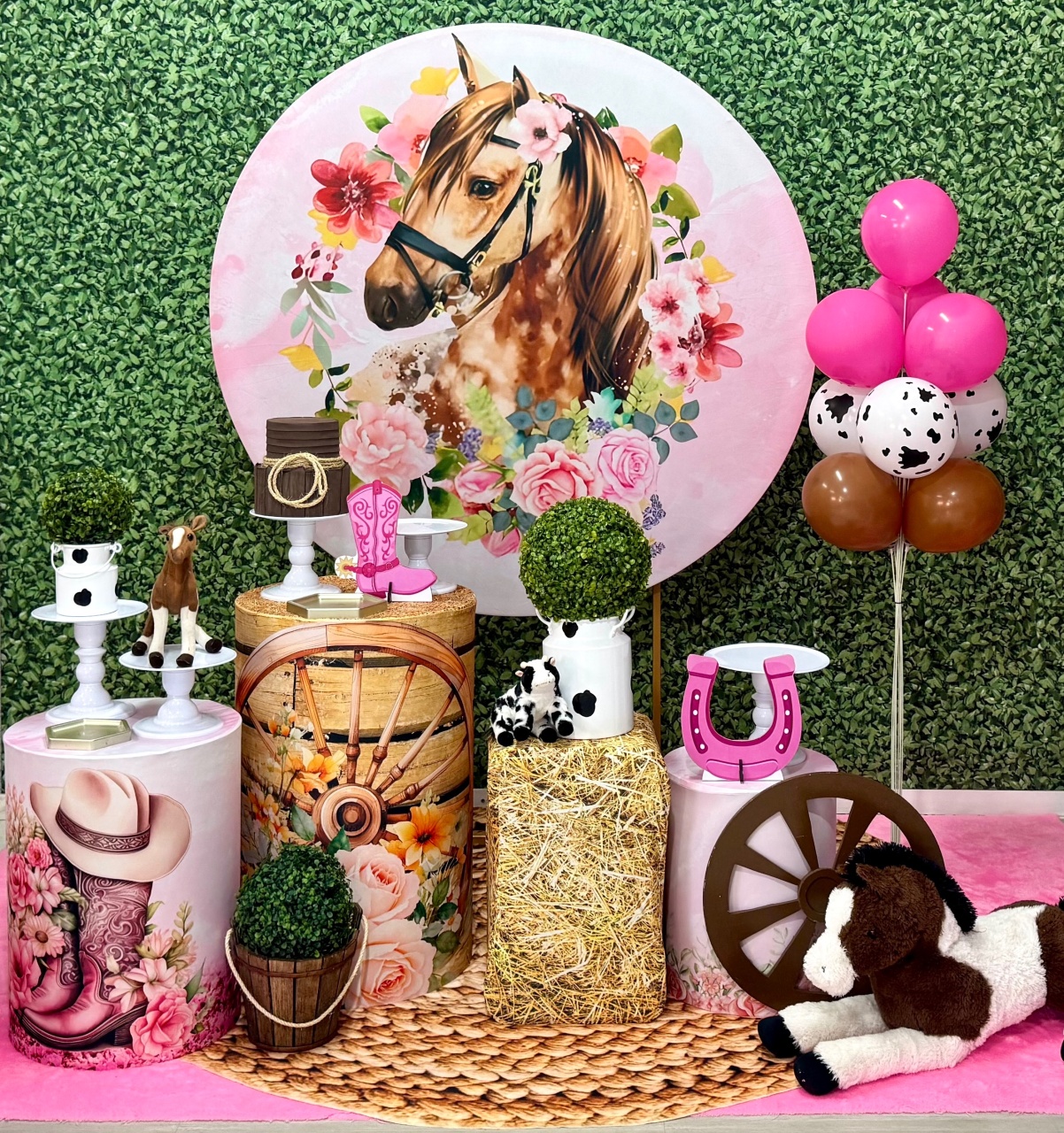 Boiadeira Fazendinha Cavalos 4  - SofistiqueDecor