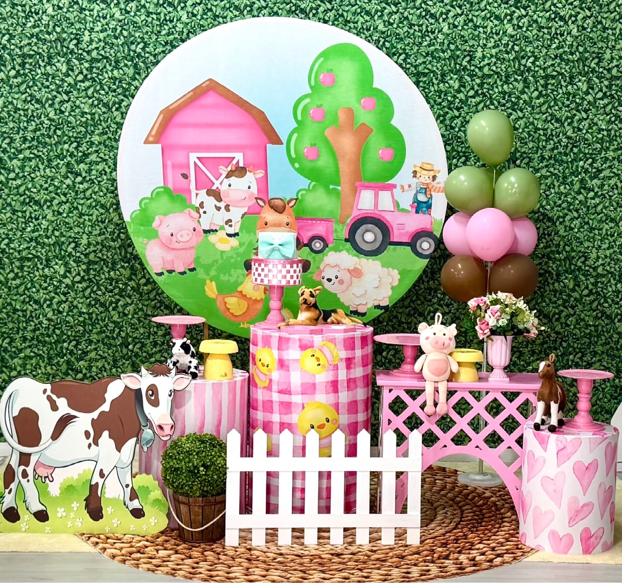 Boiadeira Fazendinha Rosa 7 - SofistiqueDecor