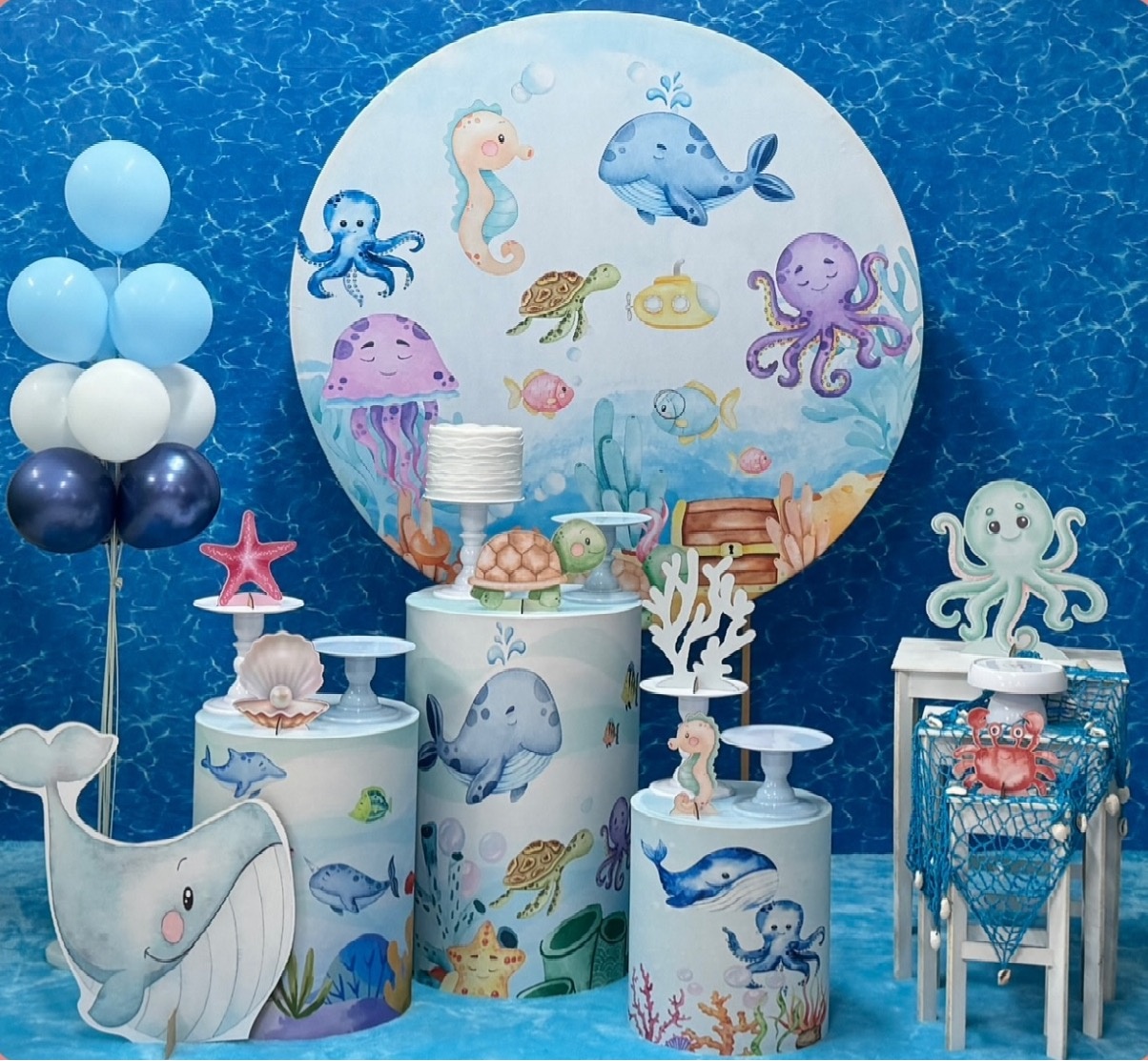 Fundo Do Mar - Modelo 4  - SofistiqueDecor