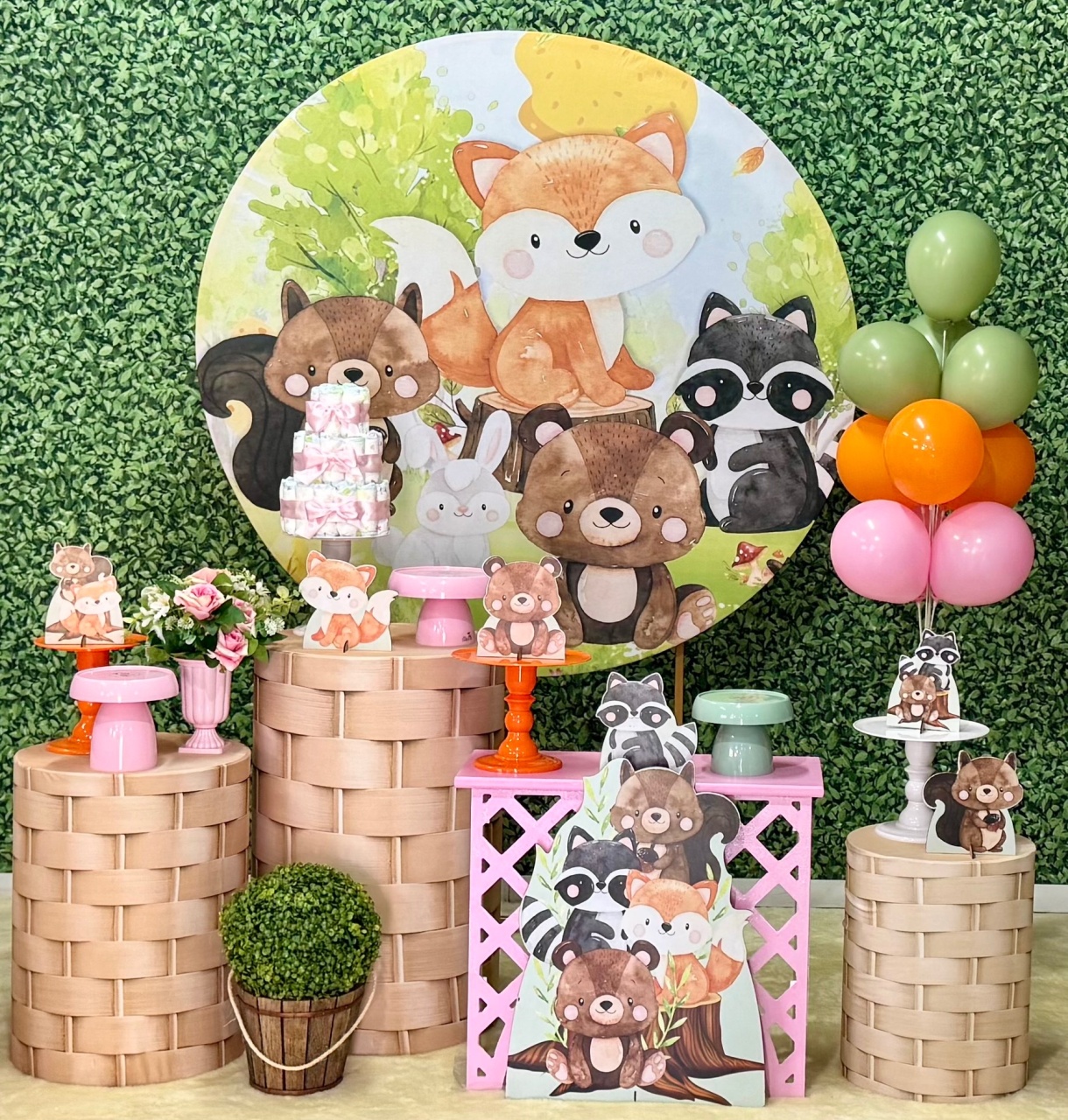 Bosque Rosa - Chá de Bebê  - SofistiqueDecor