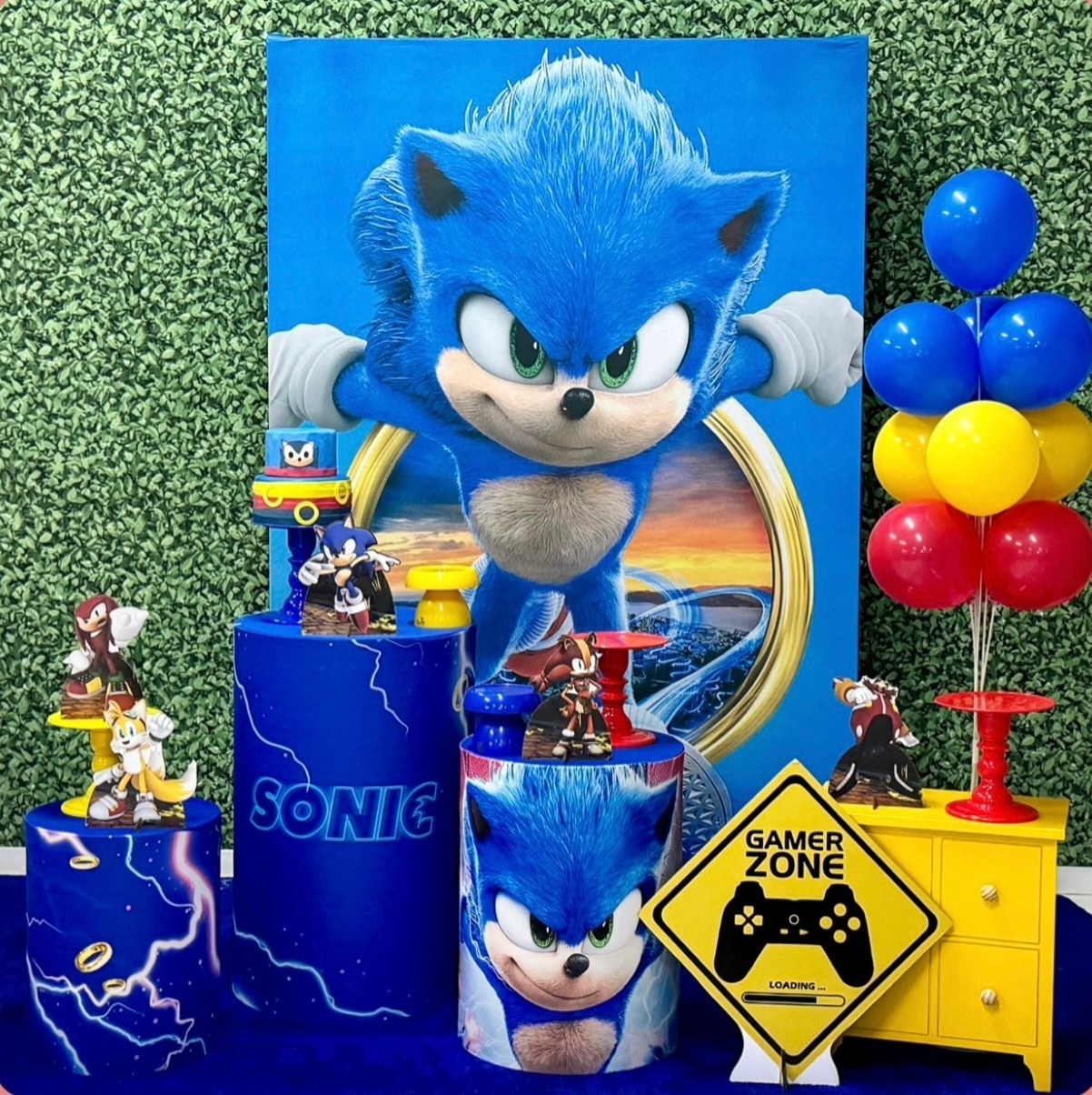 Sonic Com Painel Retangular 2 - SofistiqueDecor