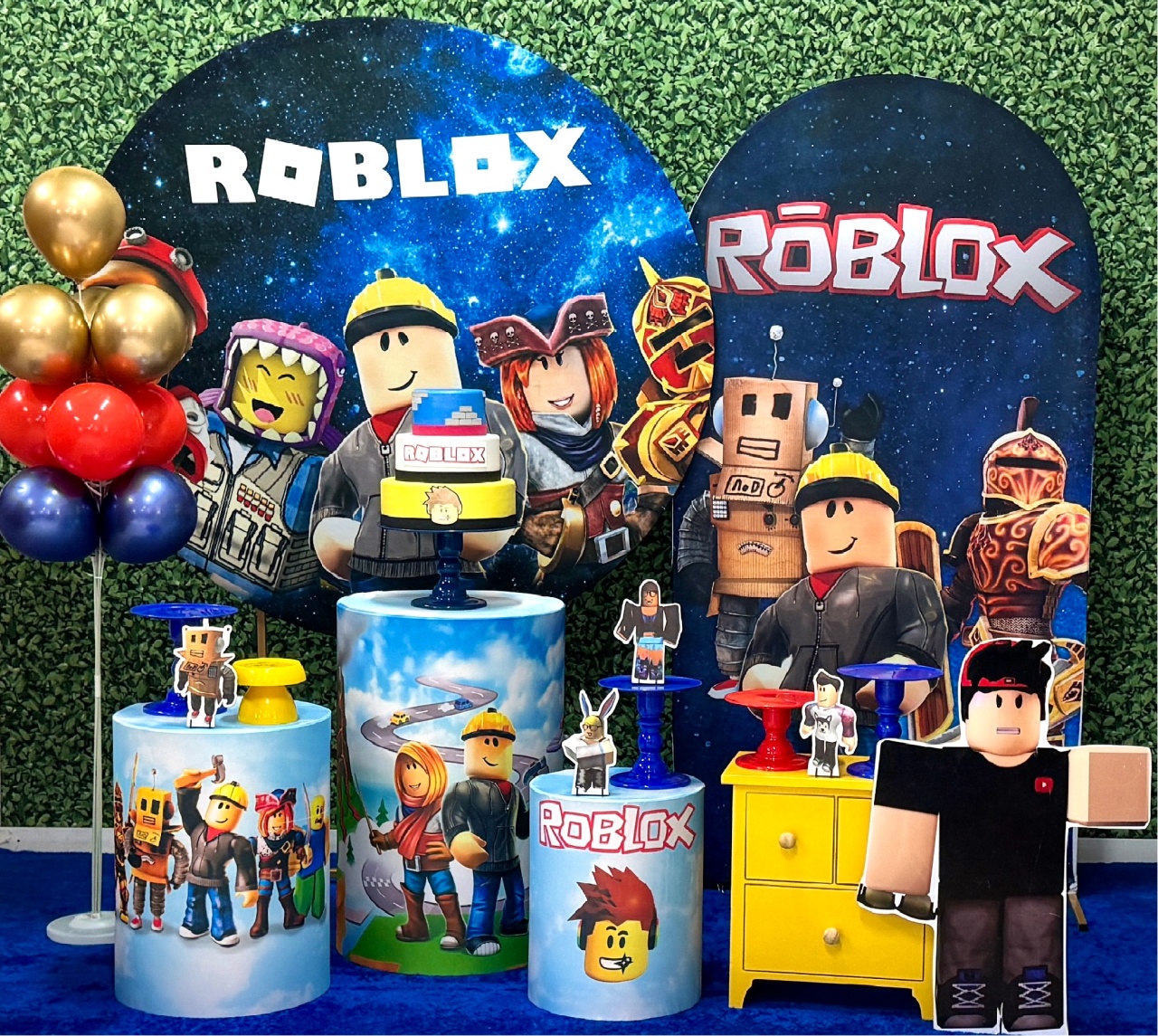 Roblox - Modelo 1 Com Painel Lateral Romano - SofistiqueDecor