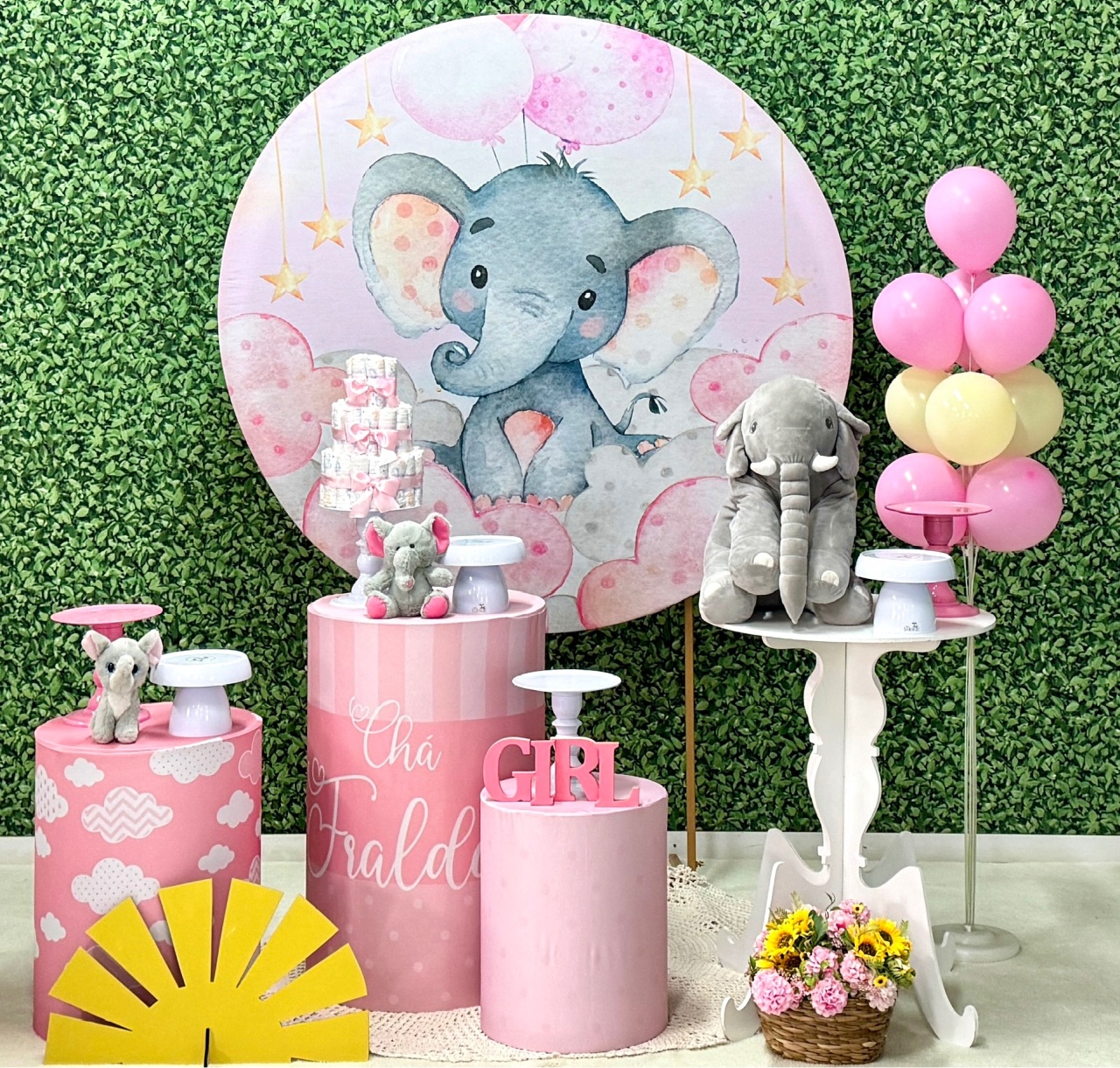 Elefante - Chá de Bebê  - SofistiqueDecor