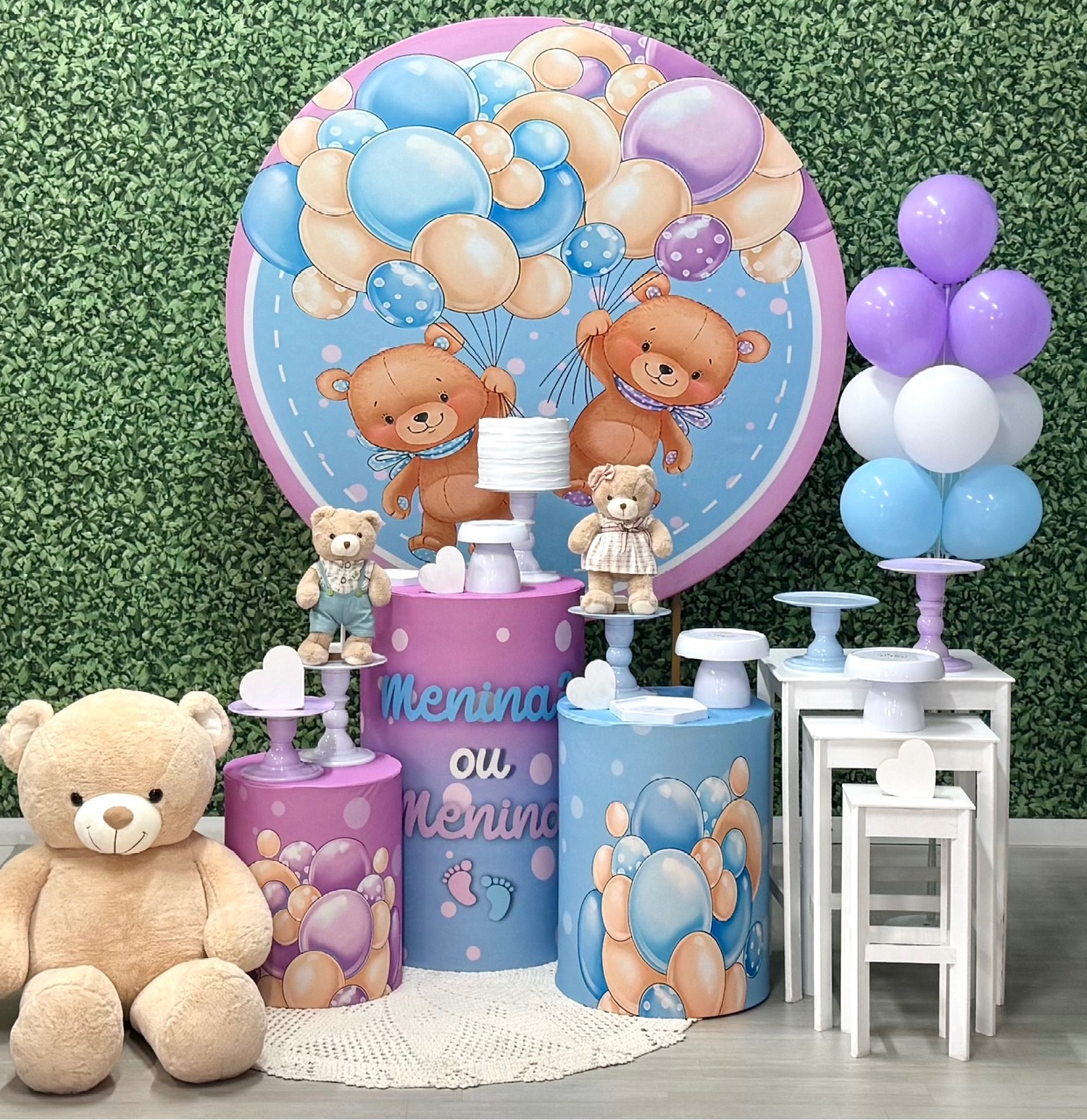 Chá Revelação Ursos - SofistiqueDecor