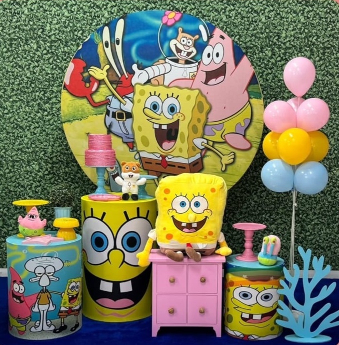 Bob Esponja - Modelo 2 Rosa - SofistiqueDecor