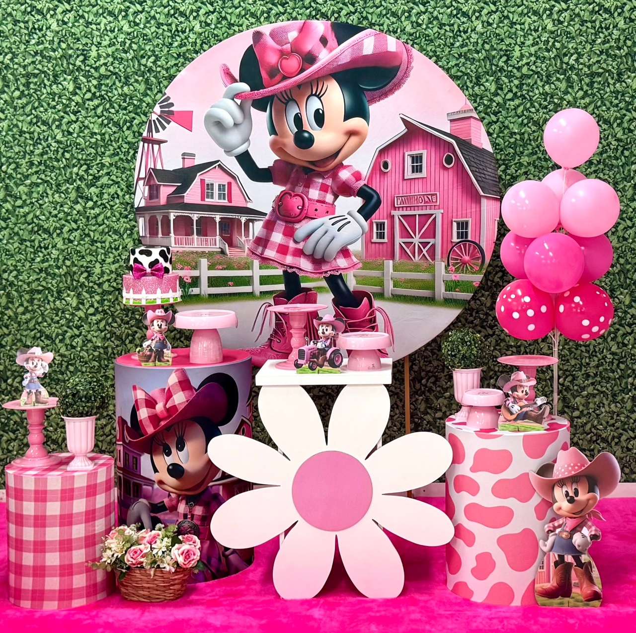 Boiadeira Fazendinha Minnie Rosa 9 - SofistiqueDecor