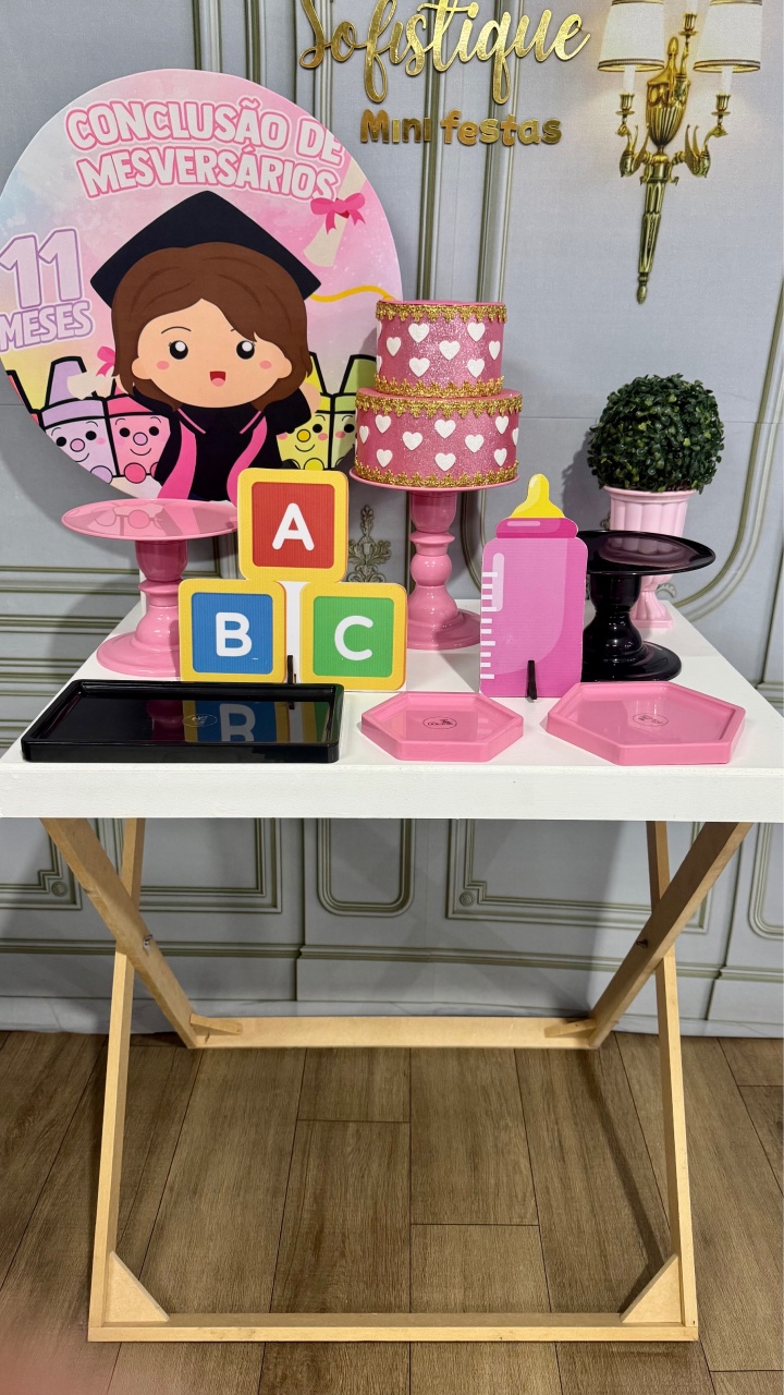 Conclusão de Mêsversario Menina - SofistiqueDecor