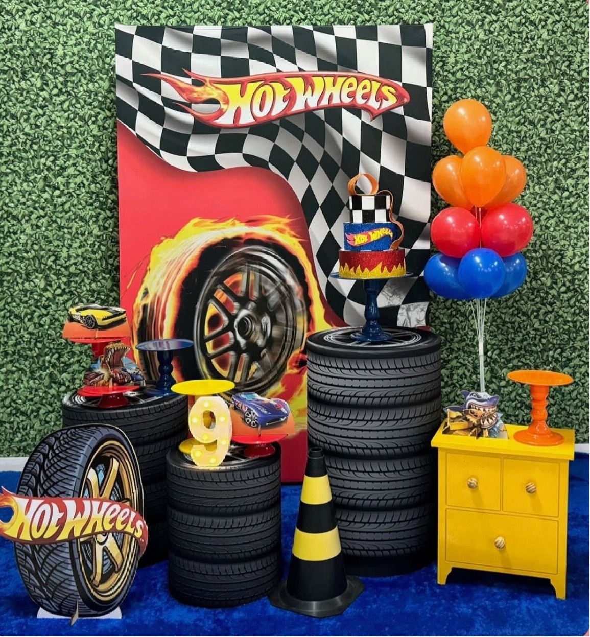 Hot Wheels Retangular - Modelo 1 - SofistiqueDecor