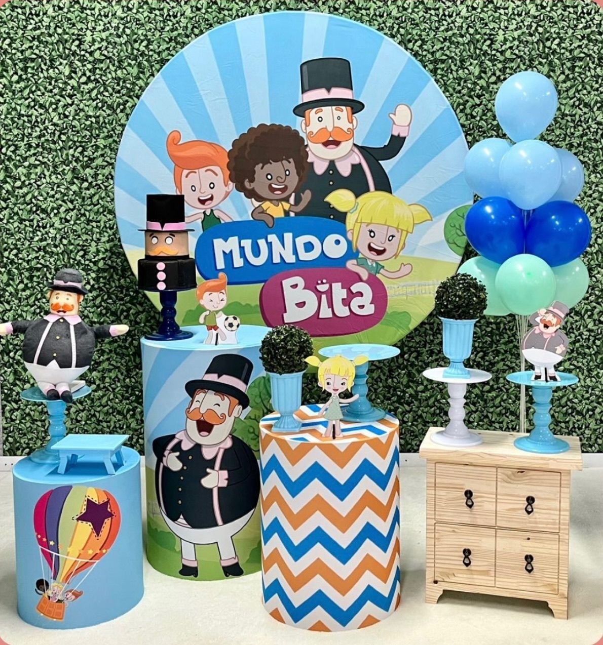 Mundo Bita Azul Modelo 1 - SofistiqueDecor