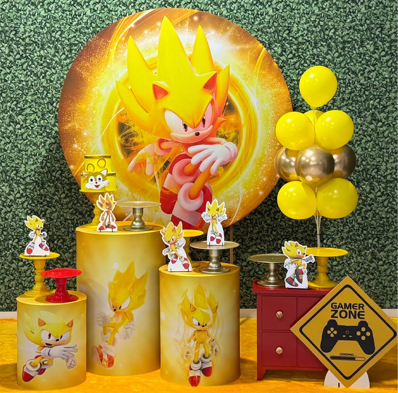 Sonic - Super Sonic Amarelo - SofistiqueDecor
