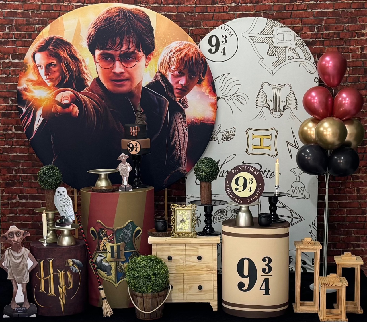 Harry Potter 2 Com Painel Lateral Romano - SofistiqueDecor