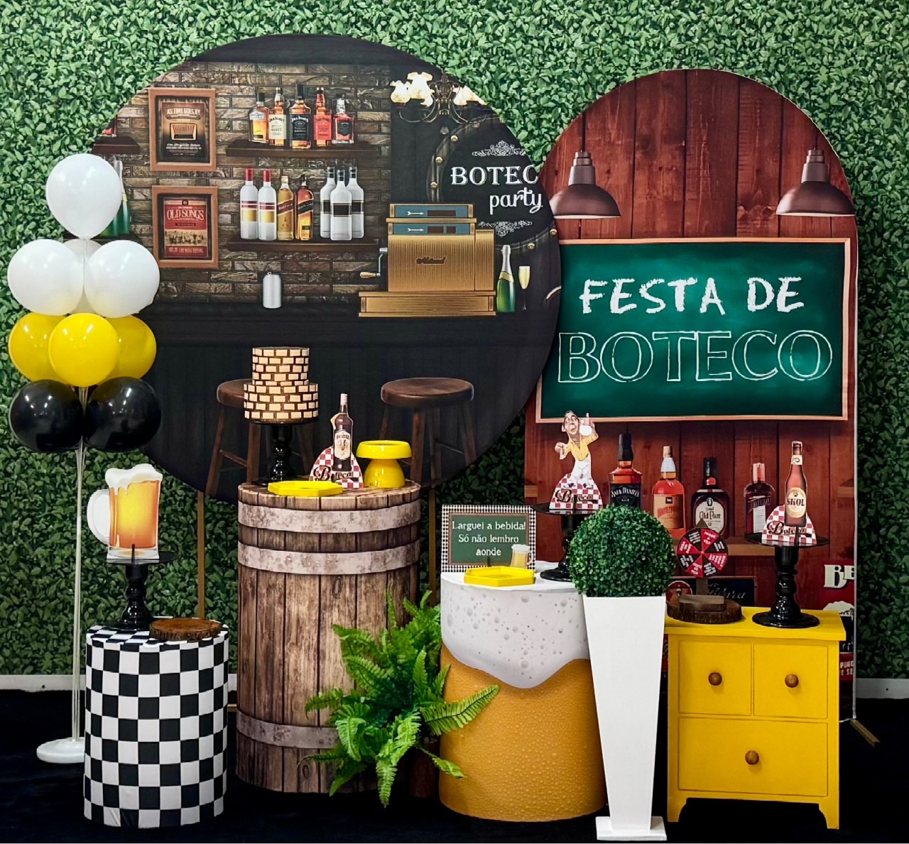 Boteco - Modelo 1 Com Painel Lateral Romano - SofistiqueDecor