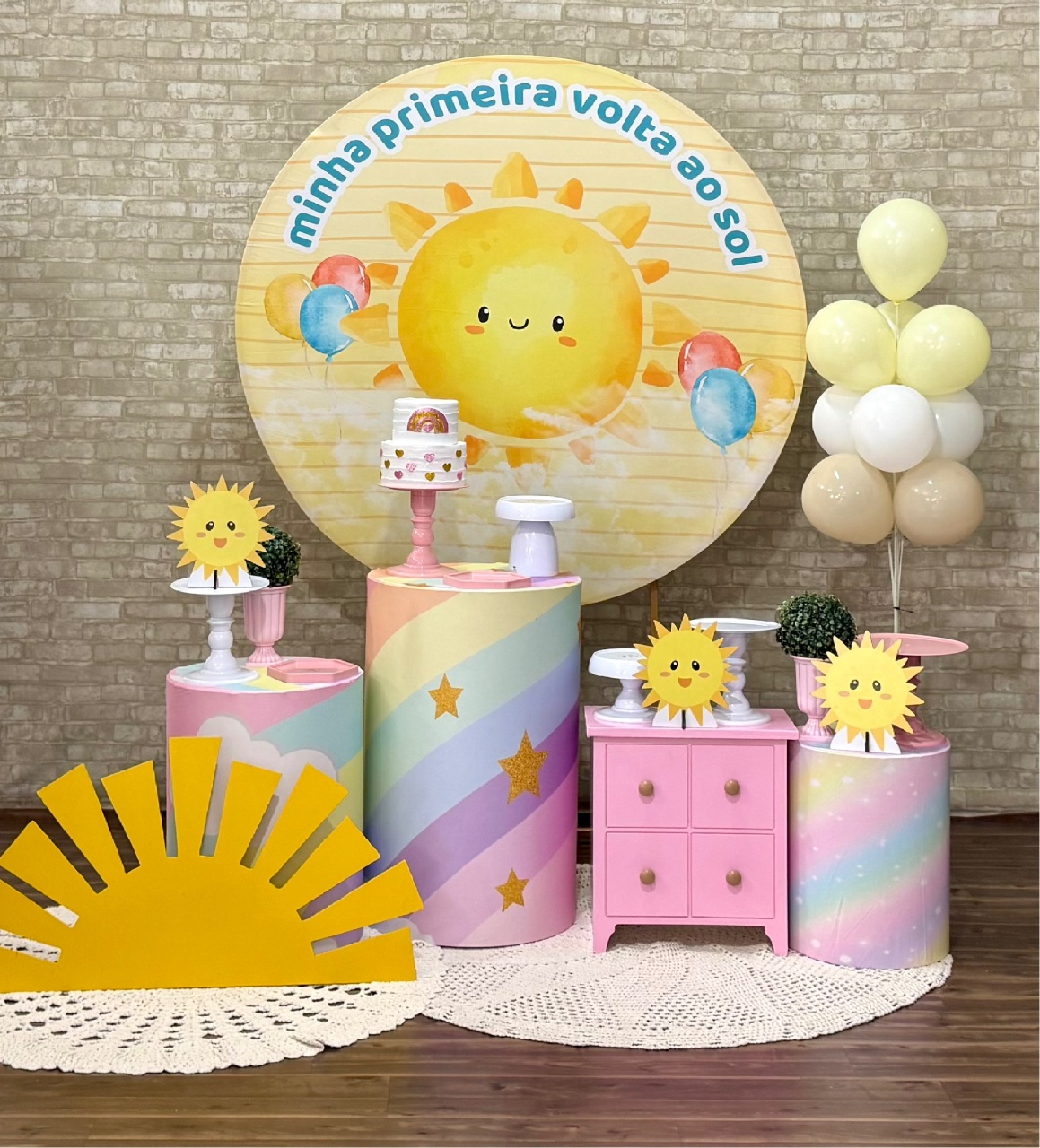 Minha Primeira Volta Ao Sol - Modelo 1 - SofistiqueDecor