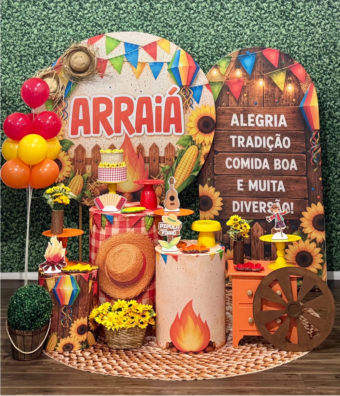 Festa Junina - Modelo 1 Com Painel Lateral - SofistiqueDecor