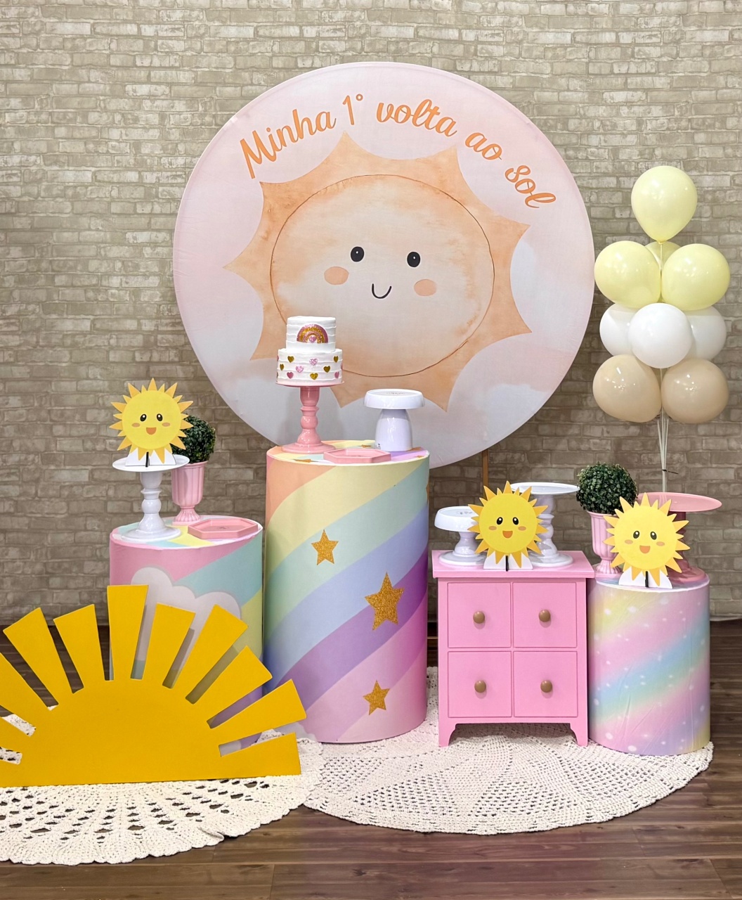 Minha Primeira Volta Ao Sol - Modelo 2 - SofistiqueDecor