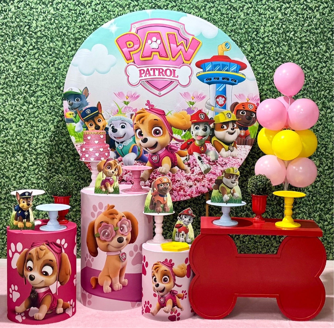 Patrulha Canina Rosa Menina - SofistiqueDecor