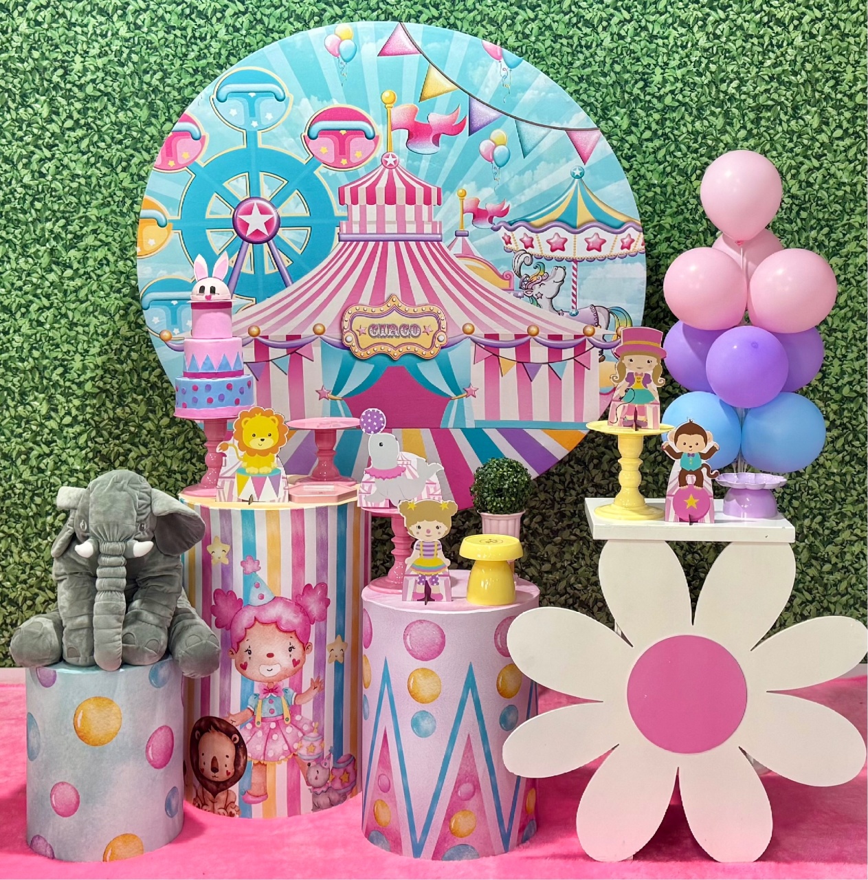 Circo Rosa Cute - SofistiqueDecor