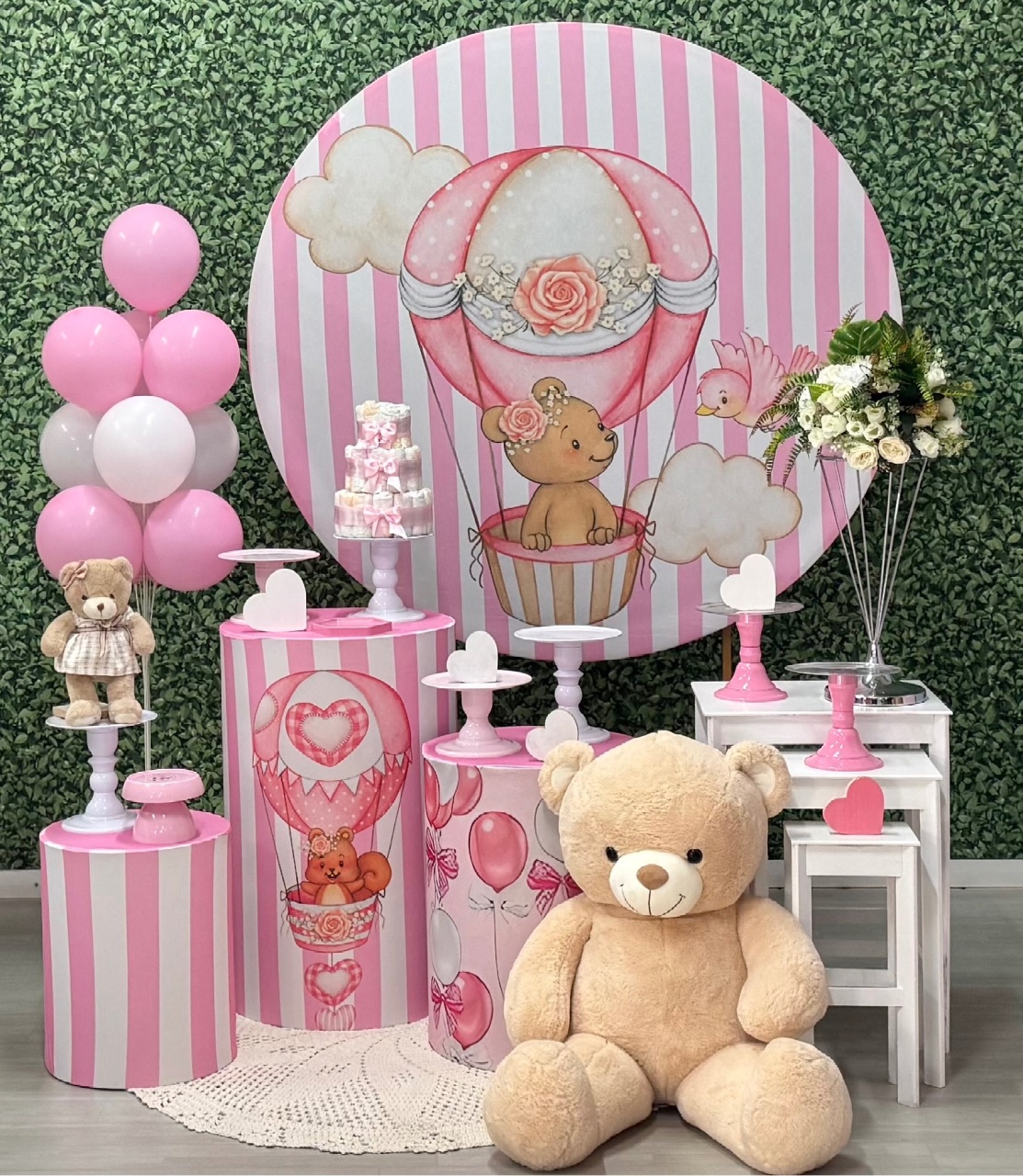 Ursinha Baloeira Rosa - SofistiqueDecor