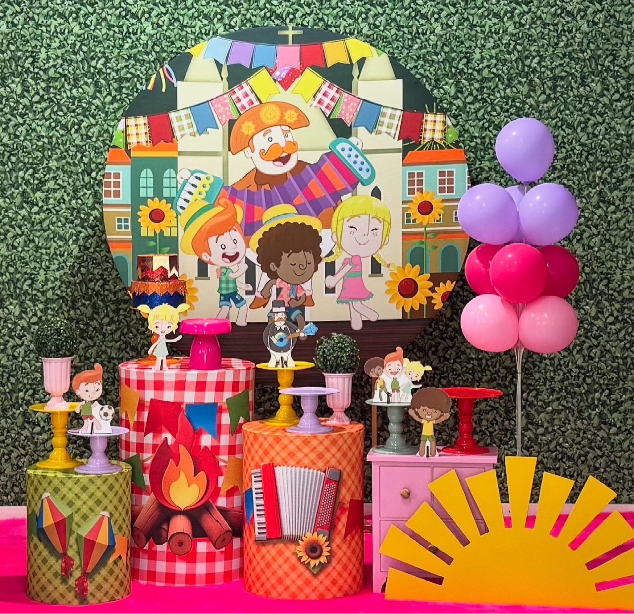 Bita Festa Junina Rosa - SofistiqueDecor