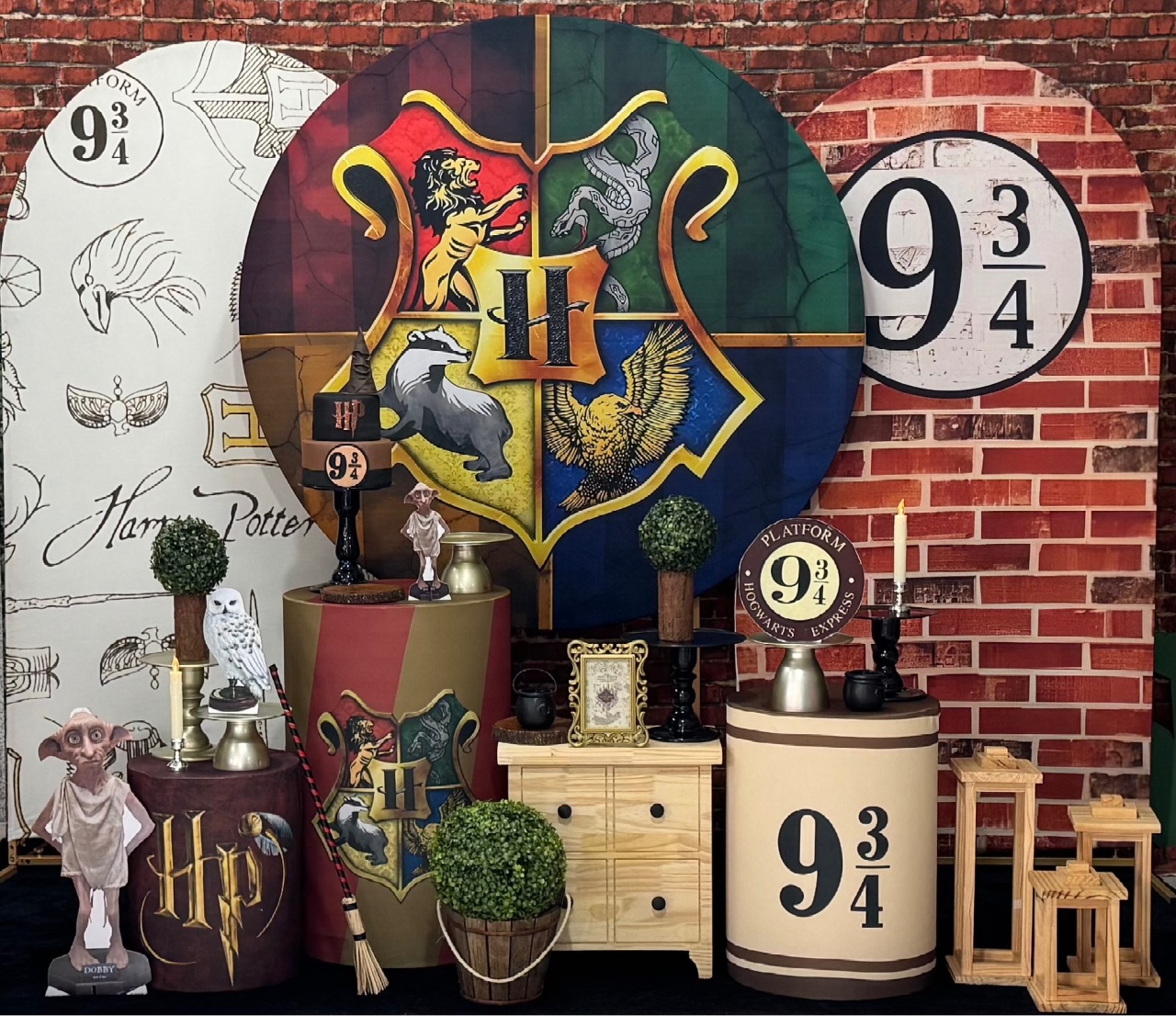 Harry Potter 1 Com 2 Painéis Laterais  - SofistiqueDecor