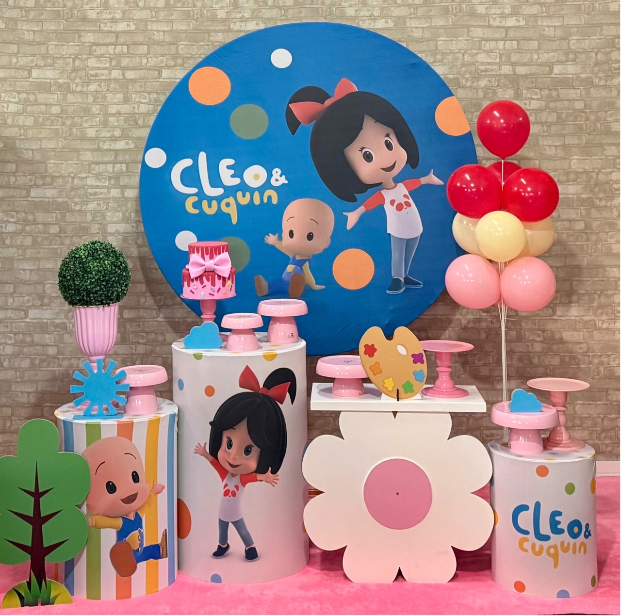 Cleo E Cuquin Rosa - SofistiqueDecor