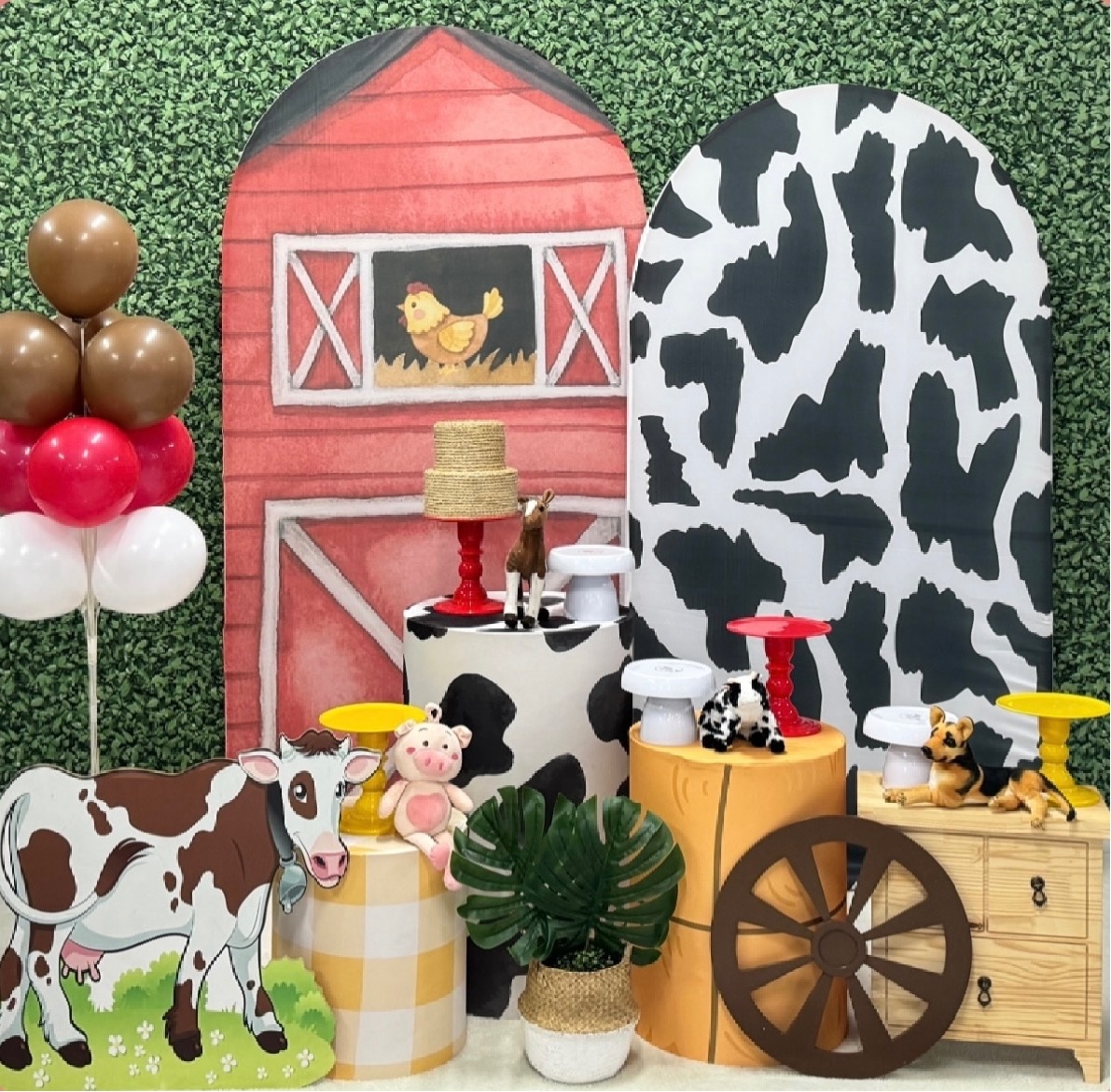 Fazendinha Com 2 Painéis Romanos - SofistiqueDecor