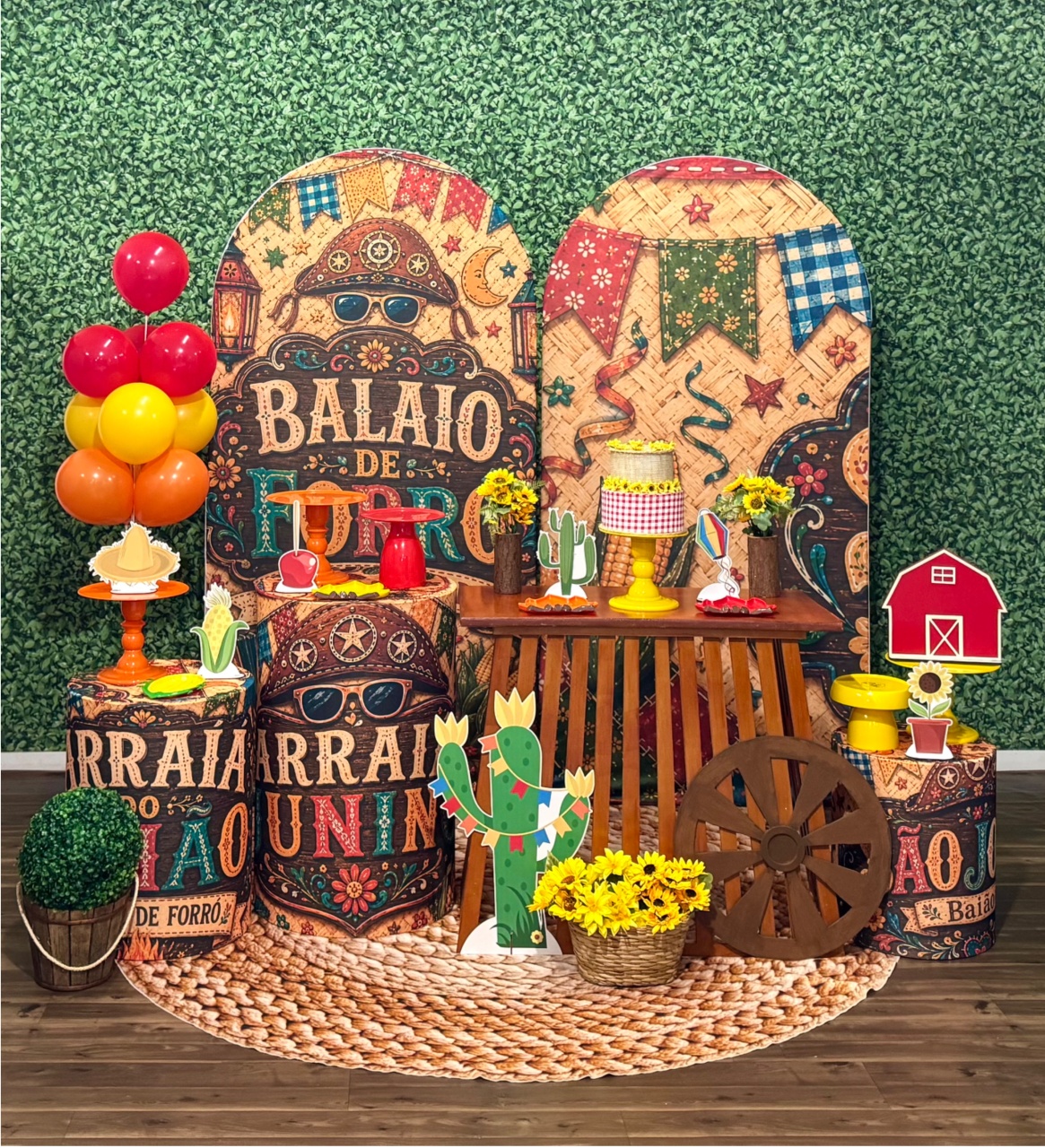 Festa Junina - Modelo 2 Com Painel Romano - SofistiqueDecor