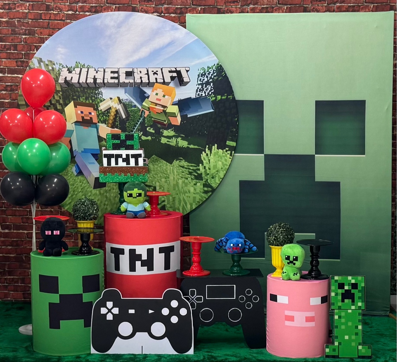 Mine Craft Com Painel Lateral Retangular - SofistiqueDecor
