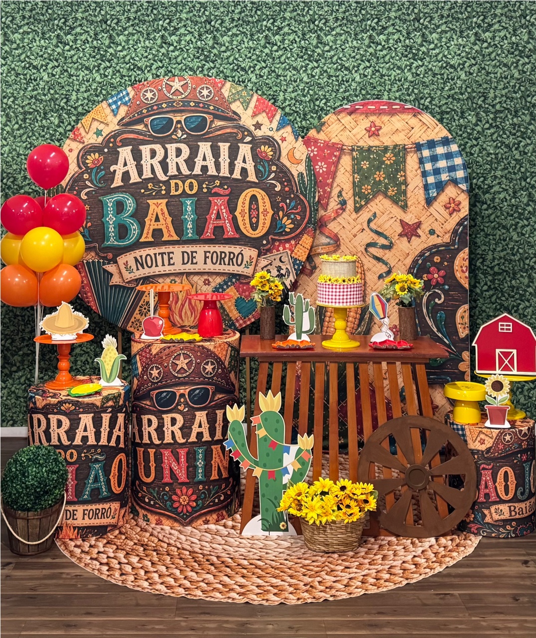 Festa Junina - Modelo 2 Com Painel Lateral - SofistiqueDecor