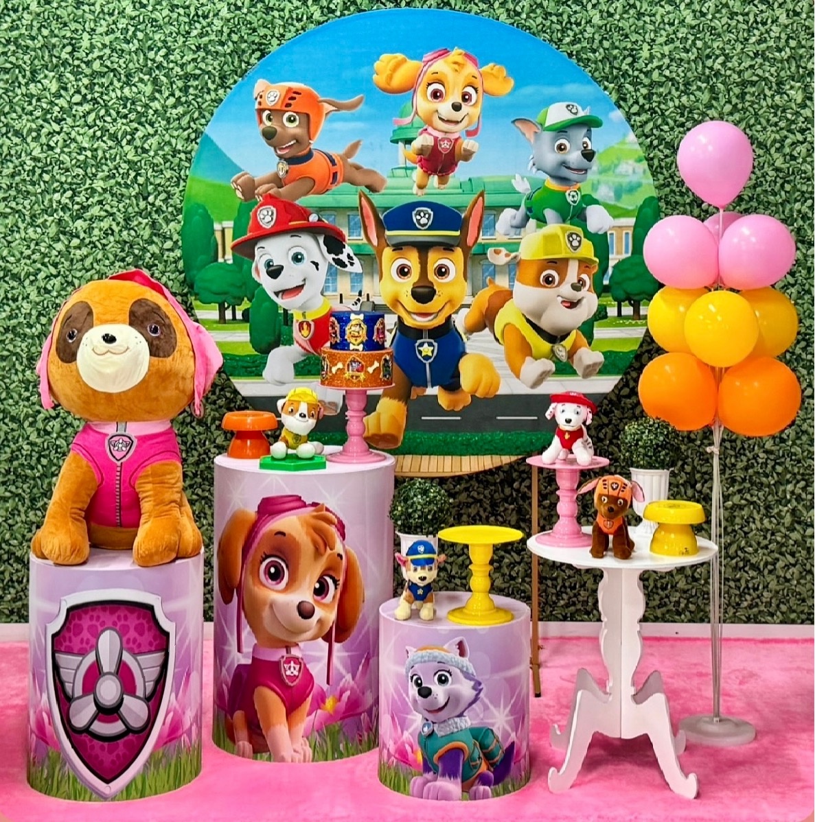 Patrulha Canina Rosa Menina 2  - SofistiqueDecor