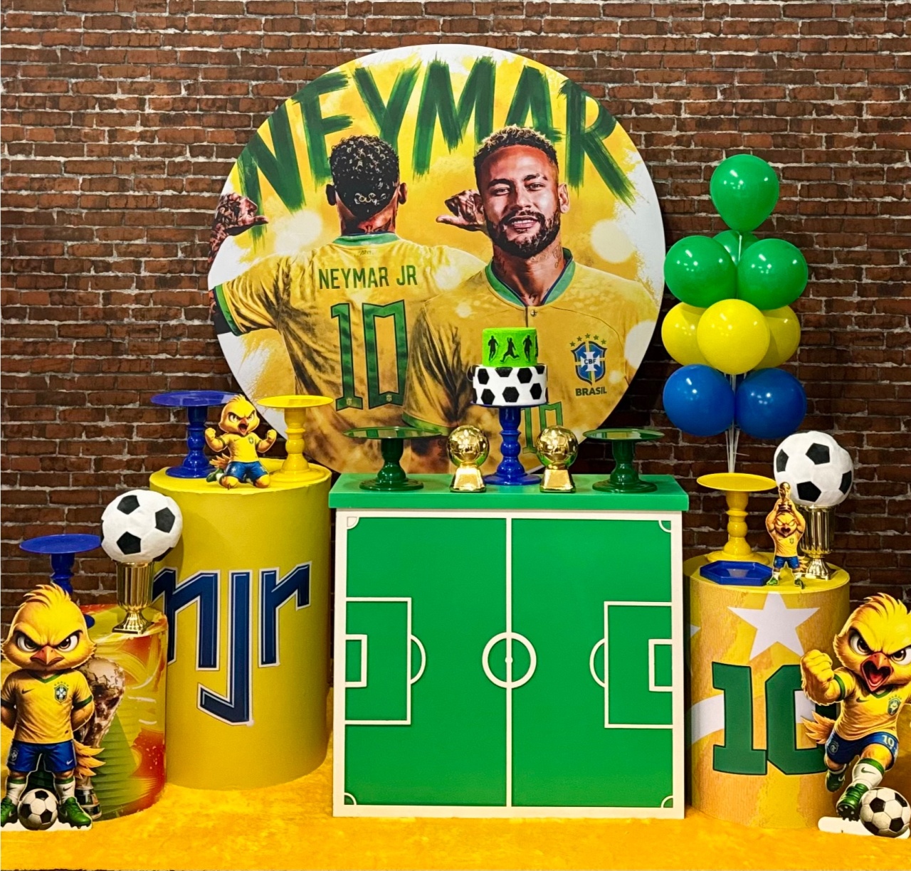 Copa Neymar Futebol - Modelo 2 Com Mesa Campo - SofistiqueDecor