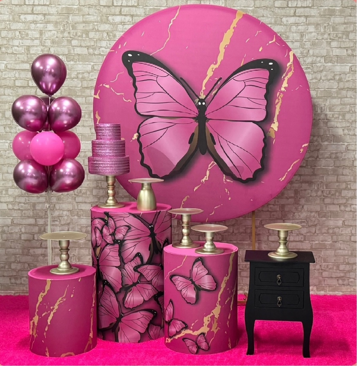 Borboleta Rosa  - SofistiqueDecor