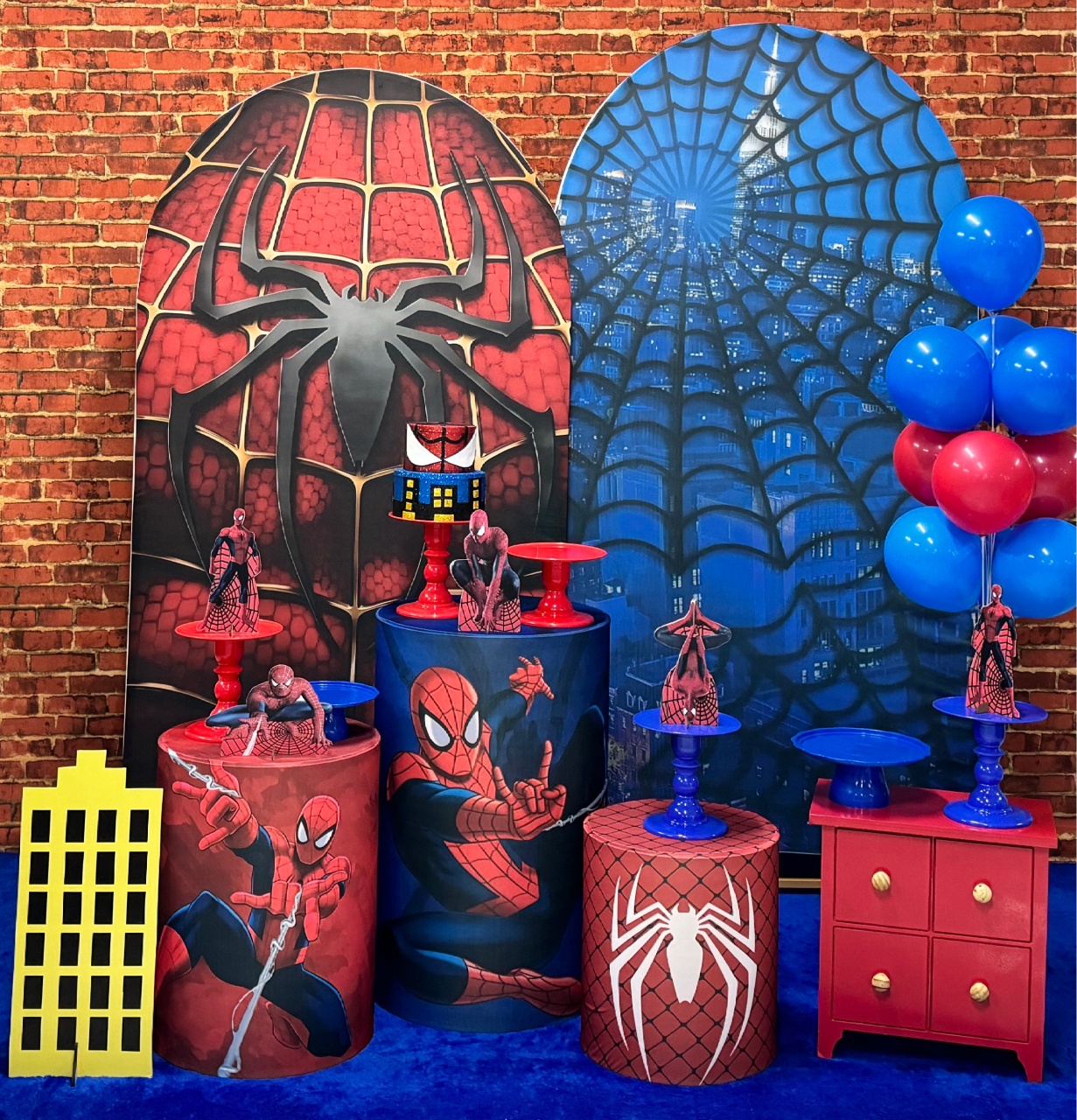 Homem Aranha Com 2 Painéis Romanos - SofistiqueDecor