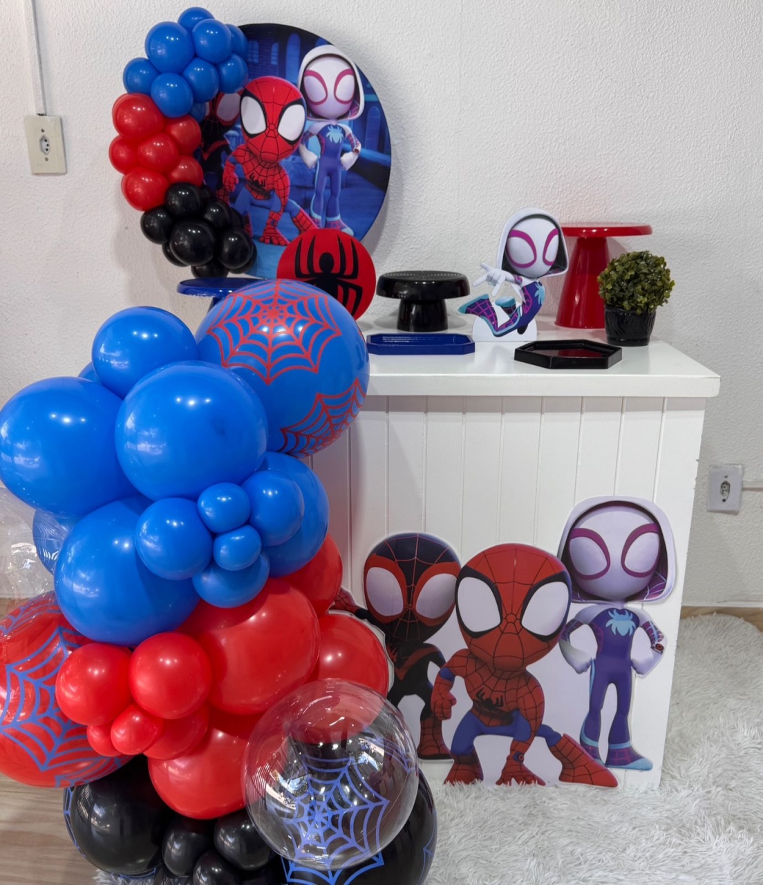 Spidey E Seus Amigos - Mini Party + Guirlanda - Brunafestass