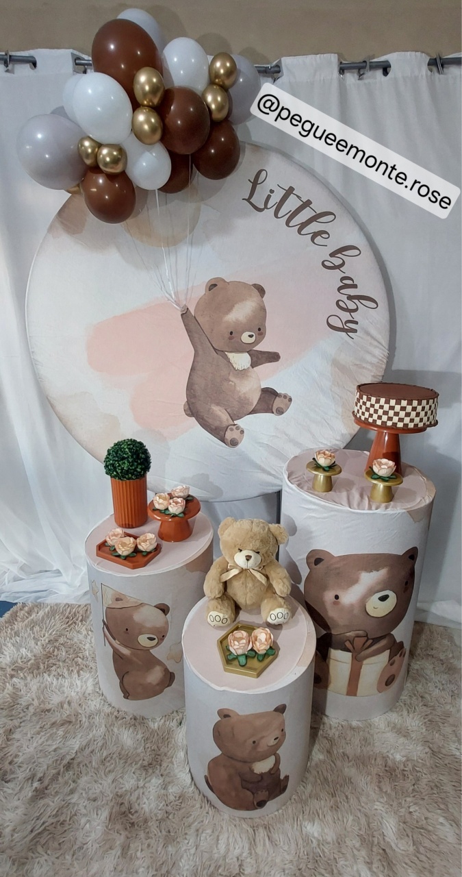 Kit Chá de Bebê Ursinho Baby 1 - Monte Decor by Rose