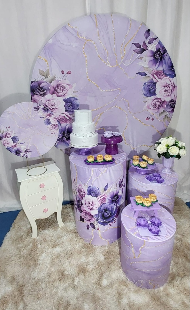 Kit Adulto Flores Lilas - Monte Decor by Rose