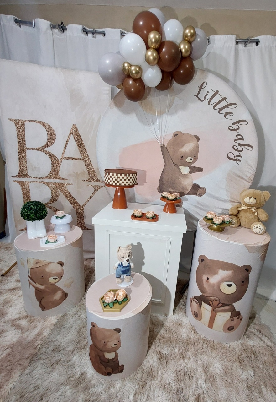 Kit Chá de Bebê Ursinho Baby 3 - Monte Decor by Rose