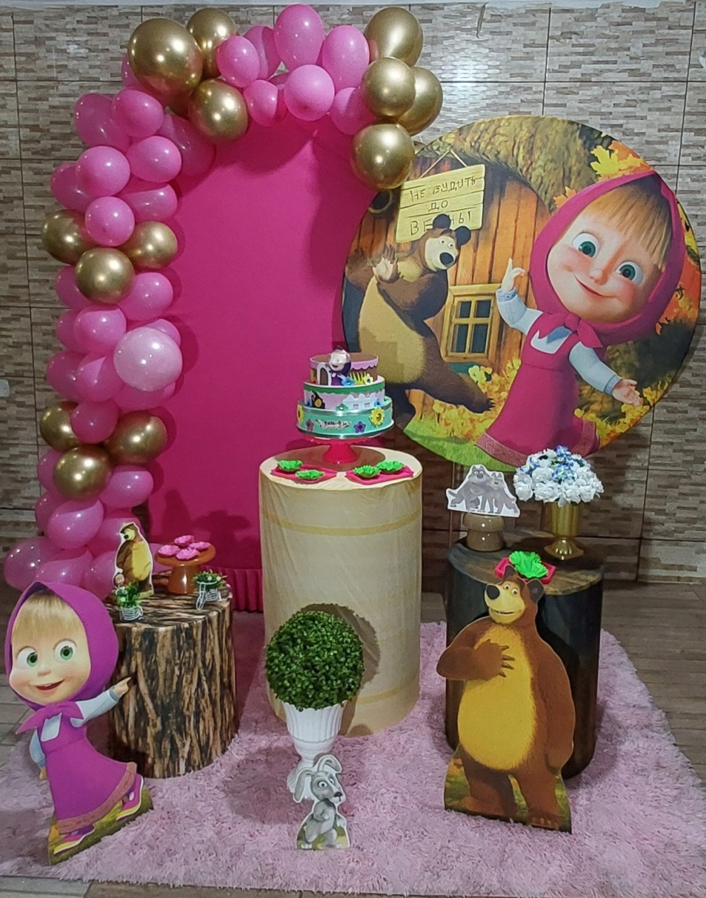 Kit Menina Marsha E O Urso - Monte Decor by Rose