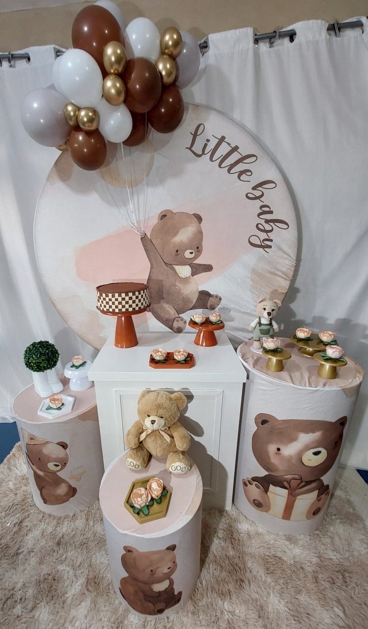 Kit Chá de Bebê Ursinho Baby 2 - Monte Decor by Rose