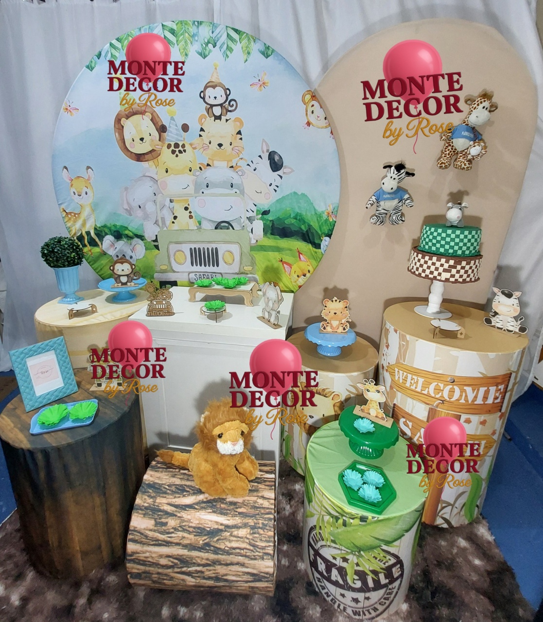 Kit Menino Safari 3 - Monte Decor by Rose